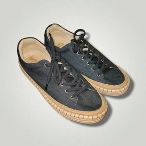 Sam Edelman Kavi Espadrille Sneakers Size 8.5 Navy